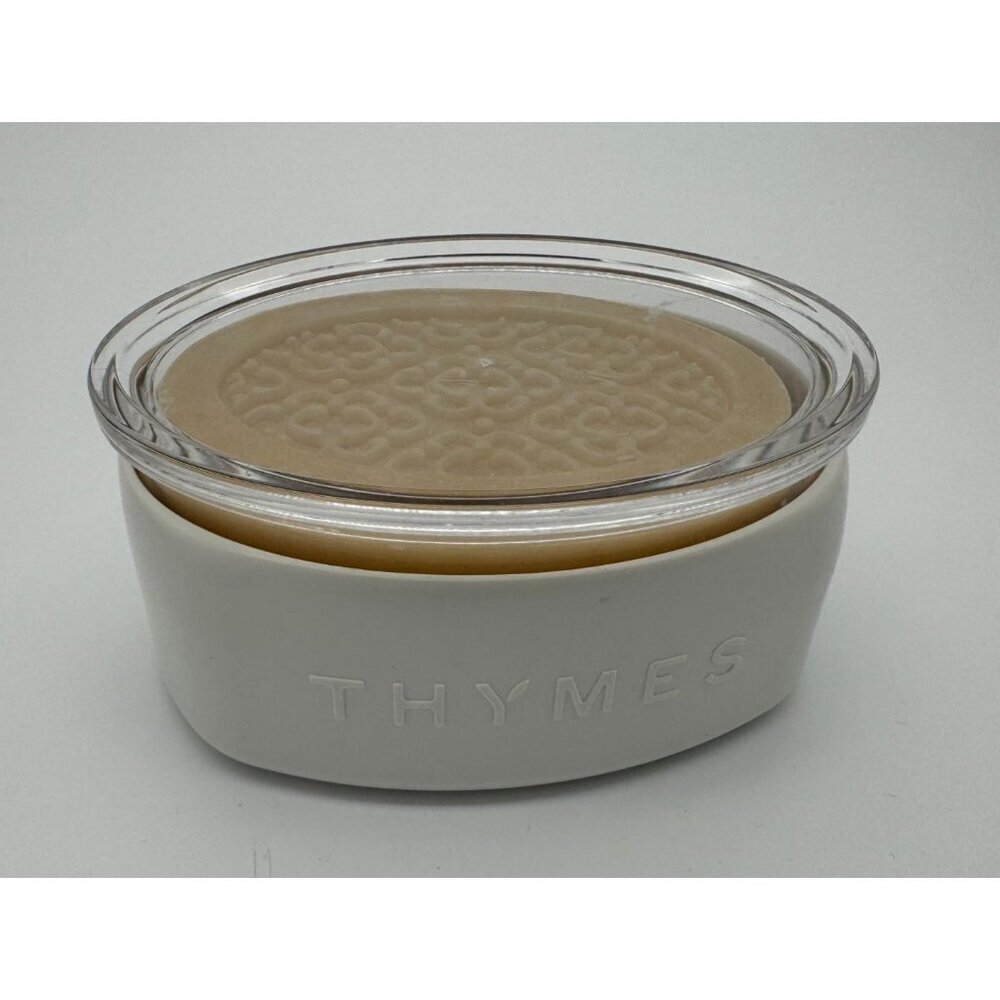 Thymes Tiare Monoi Triple Milled Bar Soap in Covered Dish New Sealed 7 oz 195g